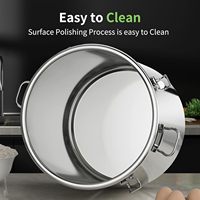 Boîte de rangement moderne en acier inoxydable pour grains de café, avec protection anti-humidité, empilable, en métal, pour garde-manger