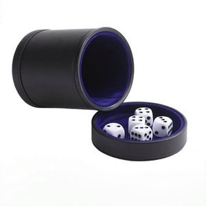High End Handmade Luxury Customizable Pu Leather <b>Dice</b> Cup Shaker for Ktv Family Games Oem Odm Solid Fashionable - Product Image 1