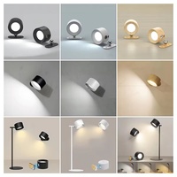 Lampe murale tactile rechargeable magnétique sans fil LED Lampe de chevet portable Lumière de nuit intérieure pour la lecture Chambre à coucher