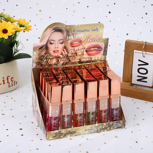 Chất Lượng Cao Giữ Ẩm Môi Dễ Dàng Để Màu Sắc Tăng Cường Da Gương Giống Như Bóng Nước Vàng Lá Màu Sắc Thay Đổi Son Bóng - Product Image 2