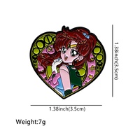 Oferta Especial: Broches Creativos de Moda con Diseño de Sailor Moon para Mujer, Adornos para Ropa, Venta al Por Mayor