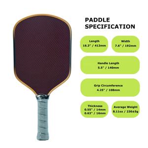 Paleta de Pickleball ChengYan Personalizada de Alta Resistencia con Núcleo de Trufoam, Superficie Mate de EPP con Fricción, Máximo Giro, Espada y Escudo - Product Image 4