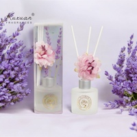 Ensemble d'Huiles Essentielles en Gros de 30 ml pour Diffuseur sans Flamme, Parfum d'Ambiance pour Hôtel, Maison, Chambre et Toilettes, Bâtonnets de Rotin