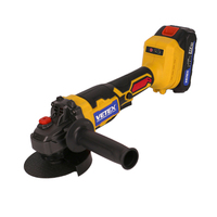 Meuleuse d'angle sans fil professionnelle Vetex 21V avec interrupteur à gâchette et disque de meulage AG-D-3001BL
