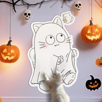 Décoration d'Halloween : Griffoir mural vertical pour chat, fournitures pour animaux de compagnie, tapis anti-griffures pour chat, tapis d'escalade pour chat