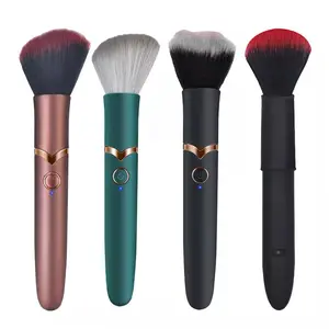 Nova maquiagem elétrica Escova Foundation Blending Brush 10 Velocidades Massagem Vibração Pó solto Blush