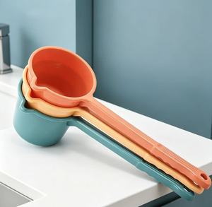 Cuchara de agua de plástico duradero de grado alimenticio con mango largo, cuchara multiusos <span class=keywords><strong>para</strong></span> champú de bebé, cuchara gruesa <span class=keywords><strong>para</strong></span> agua de cocina - Product Image 2