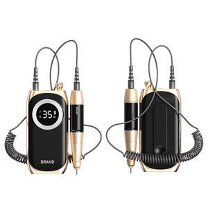 Pulidor de uñas eléctrico, kit de manicura y pedicura inalámbrico, taladro de uñas de escritorio portátil recargable, 35000RPM - Product Image 1