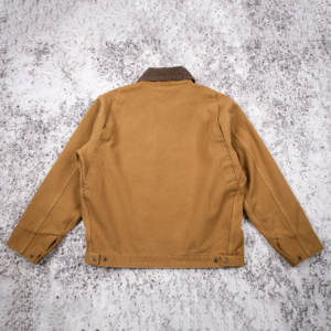 جاكيت عمل رجالي مخصص من قماش الداك الثقيل، جاكيت متعدد الاستخدامات بقصة مريحة، جاكيت عامل أو سائق شاحنة بتصميم مميز - Product Image 4