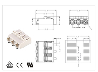 Conectores de Iluminación LED Serie 2060, Bloques de Terminales SMD SMT para PCB