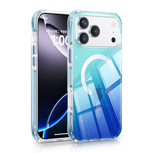 Funda Magnética Personalizada con Degradado de Purpurina para <span class=keywords><strong>iPhone</strong></span> 16 17 Pro/Pro Max, Antigolpes, Antiamarilleo, con Tecnología IMD - Product Image 4