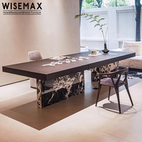 WISEMAX MÖBEL Moderne Wohn möbel Massivholz Esstisch 8-Sitzer Luxus Marmor Tee Esstisch für Home Hotel Küche