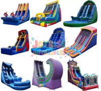 Toboggan gonflable extérieur à double piste, taille personnalisée, 20 pieds de haut