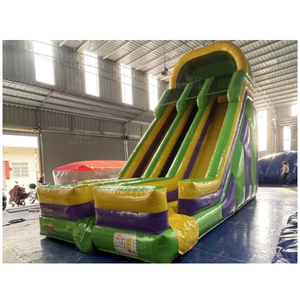 บ้านลมเด้งดึ๋งพร้อมสไลเดอร์น้ำกลางแจ้งแบบกันน้ำที่ปรับแต่งได้ สไลเดอร์ลมแบบแห้ง สไลเดอร์ลมเป่าลม - Product Image 1