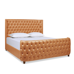 Комплект мебели для спальни, кровать, роскошная кровать размера «King-Size», Современная Роскошная итальянская кожаная кровать в кобуре, оправа, изголовье кровати размера «Queen-Size» - Product Image 2