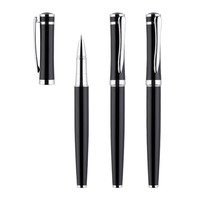 Stylo bille en métal personnalisé avec logo gravé au laser, stylo de signature pour cadres, cadeau d'entreprise