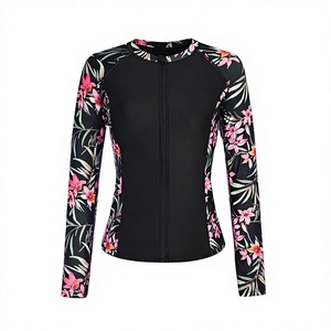 Camisetas Rashguard de compresión de manga larga para mujer, personalizadas de fábrica, para lucha BJJ Jiu Jitsu, transpirables, con protección UPF50 y diseño digital. - Product Image 2