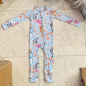 Phương Tây chắp vá in Hữu Cơ sợi tre dây kéo, tùy chỉnh-thực hiện cho mùa hè sử dụng, thích hợp cho 0-3 tháng tuổi - Product Image 3