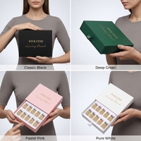 Boîtes d'emballage rigides personnalisées avec logo imprimé en quadrichromie, fermeture magnétique, 3 ml, étiquettes faites à la main sur mesure, inserts de plateau, expédition