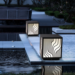 Lámparas de Poste para Exteriores, Impermeables, Estilo Chino Moderno, Lámpara de Jardín para Patio, Villa, Valla - Product Image 3