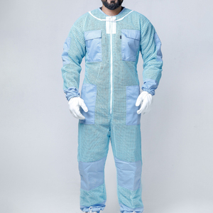 Combinaison de travail unisexe respirante et légère en polyester avec empiècements en maille, design à capuche, protection contre les aiguilles pour un confort optimal - Product Image 5