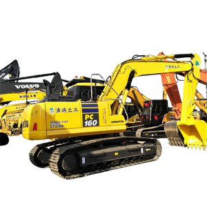Excavadora de orugas hidráulica de 16 toneladas Komatsu PC160 usada de alta calidad, excavadora mediana de segunda mano de 2. 000 m2, excavadora de segunda mano de 2. ª mano de 2. ª generación - Product Image 1
