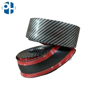 Carbon Fiber Rubber <strong>Car</strong> <strong>Door</strong> Entry Sill Guard Scuff Plate <strong>Protectors</strong> 3CM/5CM/7CM/10CM Thick Front Rear Bumper Seal Body Kits - Product Image 1