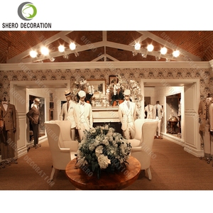 ตู้ไม้โชว์เสื้อผ้าสำหรับผู้ชายเสื้อผ้าที่เก็บเสื้อผ้างานตามสั่ง - Product Image 6