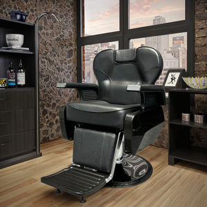 Silla de Spa Moderna de Alta Gama Reclinable con Altura Ajustable para Hombre con Diseño de Metal y Esponja de Alta Densidad para <span class=keywords><strong>Barber</strong></span>ía y Peluquería - Product Image 3
