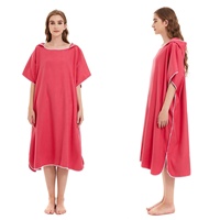 Holesale-poncho de microfibra para surf, toalla de playa de secado rápido con logotipo personalizado