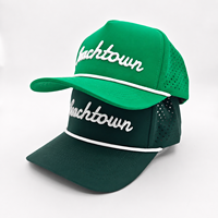 Gorra de Golf de 5 Paneles con Ventilación Avanzada, Logotipo Bordado Personalizado, MOQ Bajo, OEM, Perforada con Láser, Transpirable, de Secado Rápido