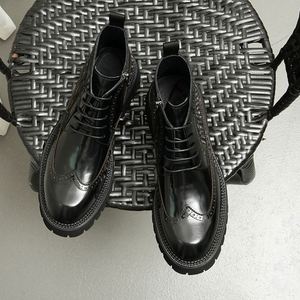 Chaussures habillées noires haut de gamme pour hommes en cuir véritable, faites à la main, sur mesure, basses, respirantes, décontractées et élégantes pour l'automne - Product Image 5