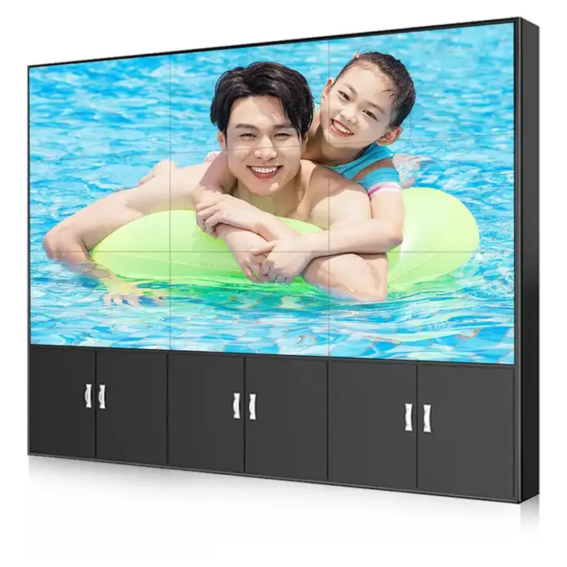 factory price 46 49 55 65 inch 4k high bright multi tv screen display 2x2 ultra narrow bezel touch lcd video wall