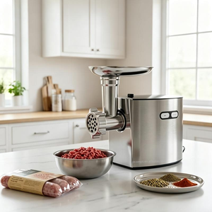 <span class=keywords><strong>Tritacarne</strong></span> <span class=keywords><strong>Elettrico</strong></span> in Alluminio, Impastatrice Portatile, Lama Antiruggine, Taglia Verdure a Strisce, <span class=keywords><strong>Tritacarne</strong></span> Personalizzabile - Product Image 4