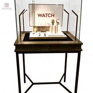 Vitrina <span class=keywords><strong>de</strong></span> Exhibición <span class=keywords><strong>de</strong></span> Relojes <span class=keywords><strong>de</strong></span> Madera <span class=keywords><strong>de</strong></span> Alta Gama, Vitrina <span class=keywords><strong>de</strong></span> Relojes <span class=keywords><strong>de</strong></span> Vidrio con Iluminación para Tiendas Minoristas <span class=keywords><strong>de</strong></span> Lujo - Product Image 5