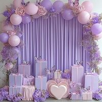 Cortina de Fondo de Poliéster Blanca Personalizada al por Mayor, 4 Paneles, 20 pies x 15 pies, Cortinas sin Arrugas para Bodas, Fiestas y Cabinas de Fotos