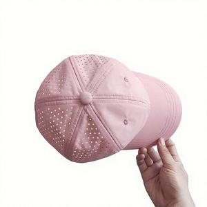 Casquette de baseball unisexe de haute qualité, 100% polyester, perforée, découpée au laser, sportive, décontractée, séchage rapide - Product Image 2