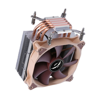 QiuzAim ordinateur de bureau 2011 CPU dissipateur thermique 4/6 Tube de cuivre refroidi par Air X99 CPU ventilateur 4 broches/PWM silencieux X79 carte mère 12cm