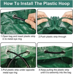 Cao cấp compostable công cụ làm vườn phong cách hiện đại Lá Bộ sưu tập túi cho hiệu quả lá thu thập - Product Image 2