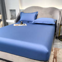 Housse de matelas de style moderne, écologique, antibactérienne, 300 fils, en coton, anti-poussière, douce, en gros