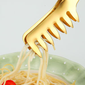 Pinces à pâtes en acier inoxydable, règle pour pâtes de cuisine, pinces à pâtes de buffet avec pinces à peigne à pâtes - Product Image 3