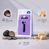 Biscuits au fromage Aimo, saveur salée, croustillants, faible teneur en sel, 50g, prêts à consommer à partir de 9 mois, vente en gros