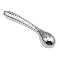 Bâton de massage de la prostate à double extrémité en acier inoxydable pour le point G Stimulateur de point P en métal pur pour le pénis Plug anal Dildo Sex Toy