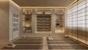 Diseño Interior de Lujo para Estudio de Pilates y Yoga, Muebles Personalizados para Centro de Bienestar, Microcemento Crema Ecológico, Solución Llave en Mano para Spa y Fitness - Product Image 2