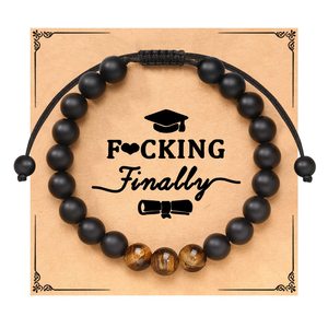 Bracciale da uomo XIMAI con occhio di tigre e perle, regalo di compleanno, Natale o festa del papà per figlio o fidanzato - Product Image 4