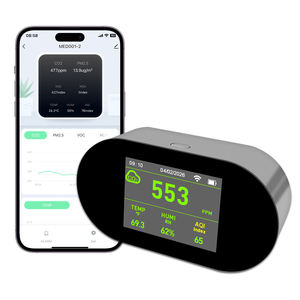 Monitor de Calidad del Aire Interior Portátil USB Tuya 6 en 1, Detector de Pm2.5, Voc, Nox y Co2 para el Hogar - Product Image 1