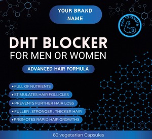 Cápsulas de extracto de bloqueador DHT de servicio OEM de etiqueta privada para hombres o mujeres, fórmula avanzada para el cabello al precio más bajo - Product Image 2