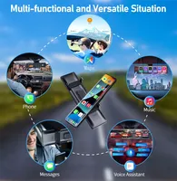 Rétroviseur CarPlay 12 pouces 3ch Ecran intelligent enregistreur de conduite Ecran tactile Android auto 2K caméra de bord avant et arrière
