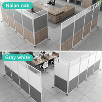 Cloison de bureau sur mesure, séparateur de pièce, écran mobile, panneau en bois, système de cloisonnement haut de gamme pour espace de travail d'entreprise