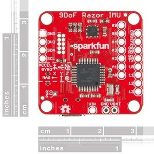 SparkFun 9DoF Razor IMU MPU-9250 Unidad de Medición Inercial de 9 Ejes con Interfaz I2C y Sensor de Movimiento - Product Image 1